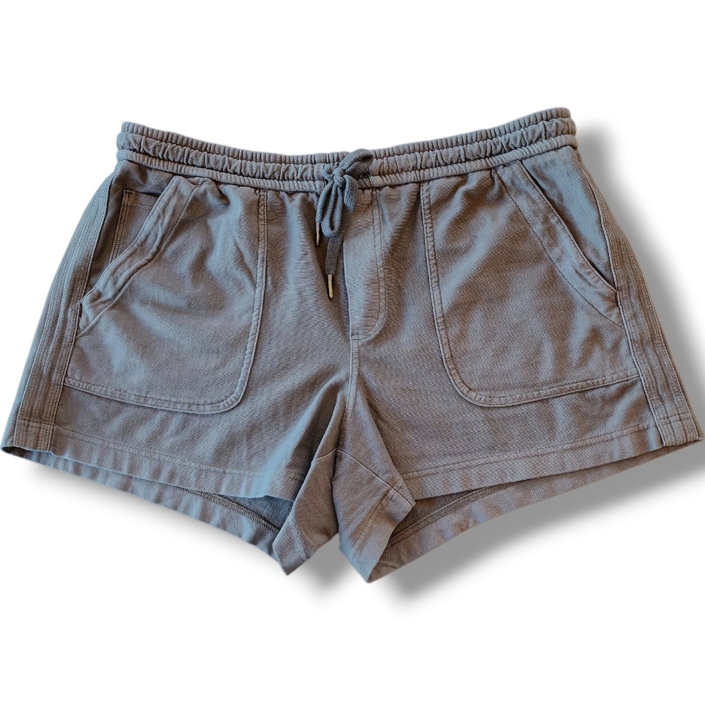Athleta Gray Green Drawstring Farallon Shorts 14